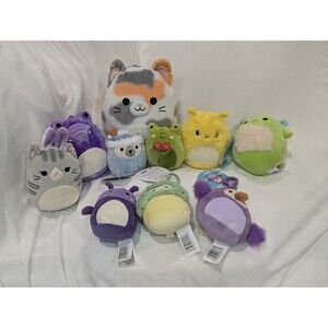Squishmallow Mixed Lot Neha Axel Cavaleri Fuzzamallows BunnyDove